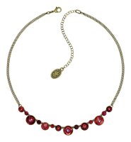 Konplott - Donutissima - red, antique brass, necklace