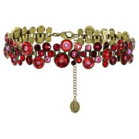 Konplott - Donutissima - red, antique brass, necklace choker