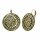 Konplott - Shades of Light - brass, antique brass, earring eurowire