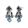 Konplott - Indian Summer - black, antique silver, earring stud dangling