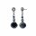 Konplott - Indian Summer - black, antique silver, earring stud dangling