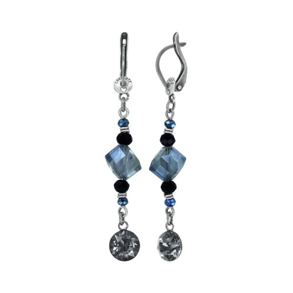 Konplott - Indian Summer - black, antique silver, earring dangling