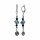 Konplott - Indian Summer - black, antique silver, earring dangling