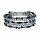 Konplott - Indian Summer - black, antique silver, bracelet