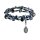 Konplott - Petit Glamour dAfrique - black, antique silver, bracelet elastic