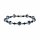 Konplott - Petit Glamour dAfrique - Schwarz, Antiksilber, Armband auf Gummiband
