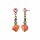 Konplott - Indian Summer - orange, antique copper, earring stud dangling