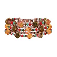 Konplott - Indian Summer - orange, antique copper, bracelet