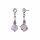 Konplott - Indian Summer - white, antique silver, earring stud dangling