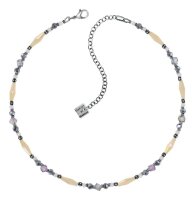 Konplott - Indian Summer - white, antique silver, necklace