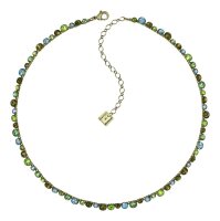 Konplott - Water Cascade - green, antique brass, necklace