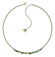 Konplott - Water Cascade - green, antique brass, necklace