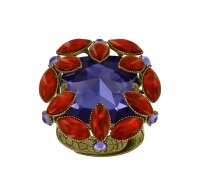 Konplott - Alien Anemone - multi, antique brass, ring