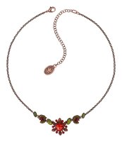 Konplott - Alien Anemone - orange, antique copper, necklace