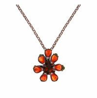 Konplott - Alien Anemone - Orange, Antikkupfer, Halskette...