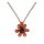 Konplott - Alien Anemone - orange, antique copper, necklace pendant