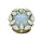 Konplott - Alien Anemone - white, antique brass, ring