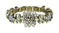 Konplott - Alien Anemone - white, antique brass, bracelet