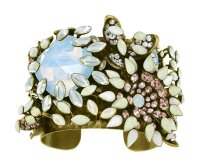 Konplott - Alien Anemone - white, antique brass, bracelet...