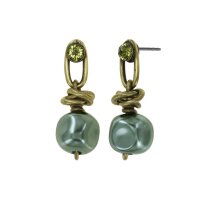 Konplott - Free Spirit - green, antique brass, earring...