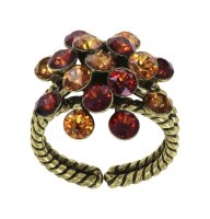 Konplott - Magic Fireball - brown, antique brass, ring...