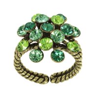 Konplott - Magic Fireball - green, antique brass, ring...