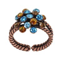 Konplott - Magic Fireball - blue/brown, antique copper,...