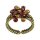 Konplott - Magic Fireball - brown, antique brass, ring Mini