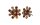Konplott - Magic Fireball - Braun, Antikmessing, Ohrringe mit Stecker MINI-Version