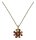 Konplott - Magic Fireball - brown, antique brass, necklace pendant, Mini Size