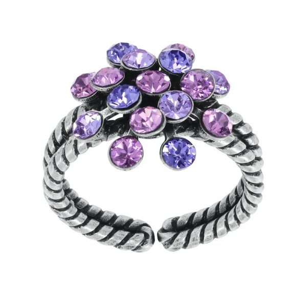 Konplott - Magic Fireball - lila, antique silver, ring Mini