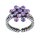 Konplott - Magic Fireball - lila, antique silver, ring Mini