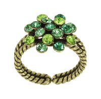 Konplott - Magic Fireball - green, antique brass, ring Mini