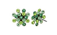 Konplott - Magic Fireball - green, antique brass, earring...