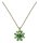 Konplott - Magic Fireball - green, antique brass, necklace pendant, Mini Size