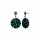 Konplott - Studio 54 - blue/green, antique silver, earring stud dangling