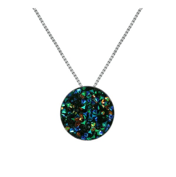 Konplott - Studio 54 - blue/green, antique silver, necklace pendant