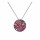 Konplott - Studio 54 - dark rose/pink, antique silver, necklace pendant