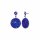 Konplott - Studio 54 - blue/lila, antique silver, earring stud dangling