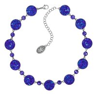 Konplott - Studio 54 - blue/lila, antique silver, necklace