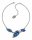 Konplott - Amazonia - blue, antique silver, necklace