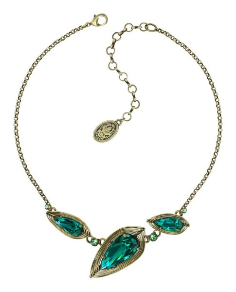 Konplott - Amazonia - green, antique brass, necklace