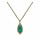 Konplott - Amazonia - green, antique brass, necklace pendant, long