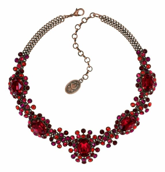 Konplott - Caviar Treasure - red, dark antique copper, necklace