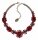 Konplott - Caviar Treasure - red, dark antique copper, necklace