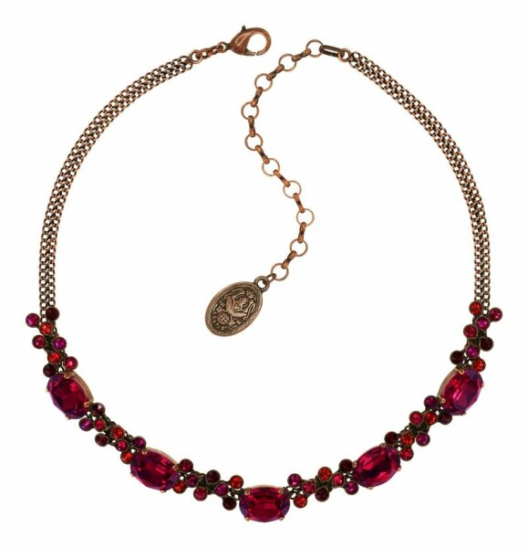 Konplott - Caviar Treasure - red, dark antique copper, necklace