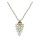 Konplott - Spikes and Pearls - beige/white, antique brass, necklace