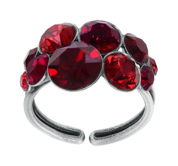 Konplott - Petit Glamour - Rot, Antiksilber, Ring