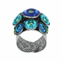Konplott - Donutissima - blue, antique silver, ring