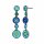 Konplott - Donutissima - blue, antique silver, earring stud dangling